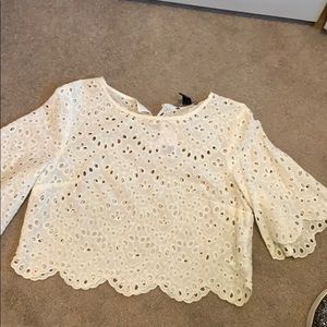 Eyelet top